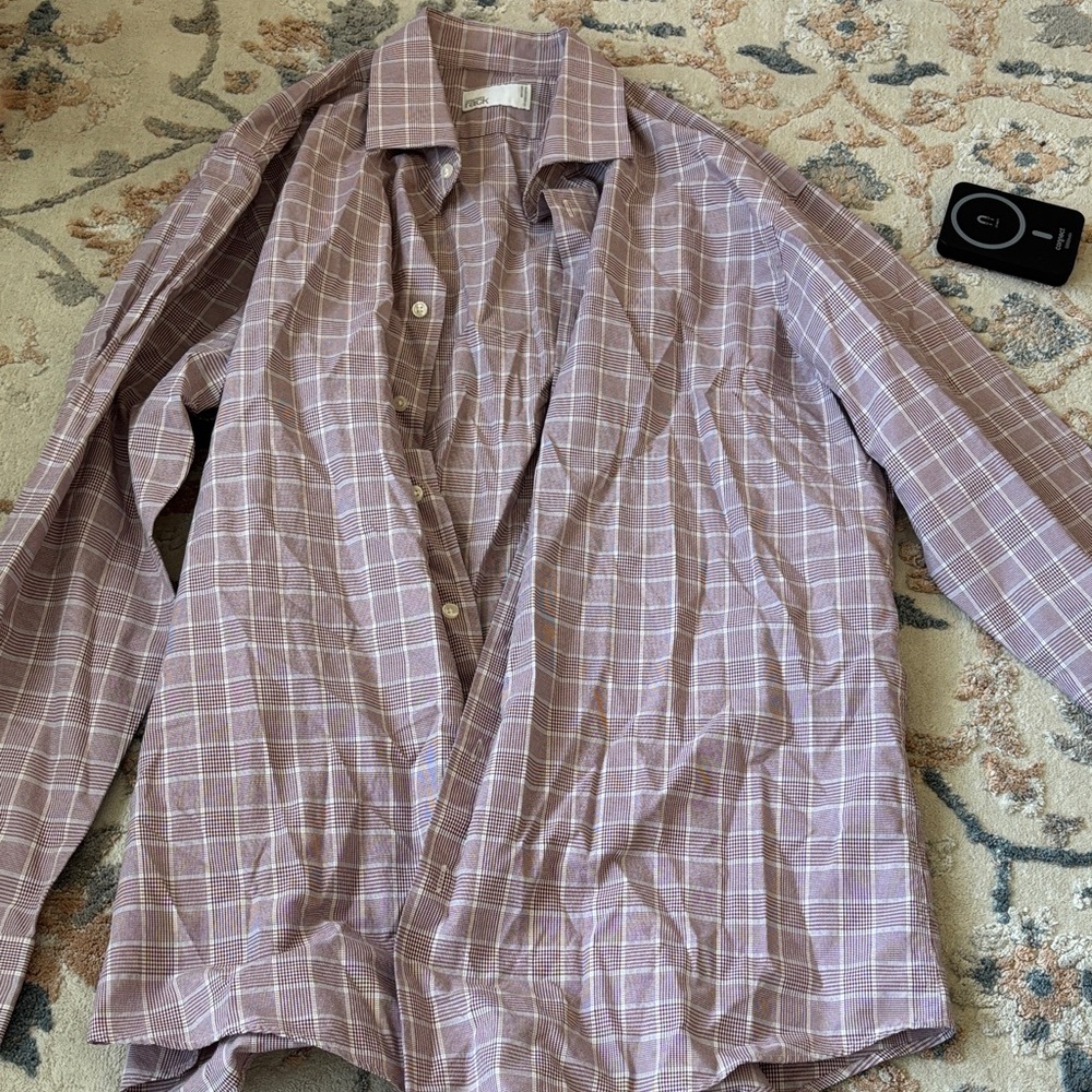 Nordstrom Red and White Checkered Shirt